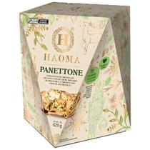 Panettone Recheado Caixa Com 620g Sabor Pistache Com Chocolate Branco Haoma