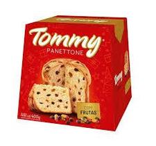 Panettone Tommy Frutas Cristalizadas Presente Natal 400g Panettone Tommy Frutas Cristalizadas Presente Natal 400g