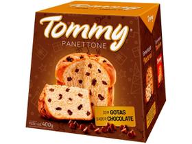 Panettone Tommy Gotas de Chocolate Presente Natal 400g
