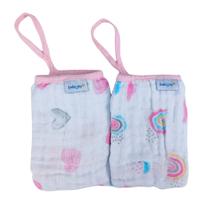 Paninho Boca Fralda Bebê Prendedor Chupeta Babete Tecido Suave