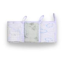Paninho De Boca 3 Unidades Azul Fibras Bamboo Premium C/ Prendedor De Chupeta 25Cm X 25Cm Menino Paninho De Boca 3 Unidades Azul Fibras Bamboo Premium C/ Prendedor De Chupeta 25Cm X 25Cm Menino