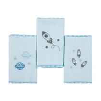 Paninho De Boca Babete Papi Composê Bordado 03 Unidades 38x38cm Paninho De Boca Babete Papi Composê Bordado 03 Unidades 38x38cm