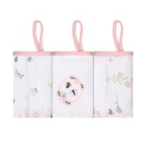 Paninho De Boca Bordado Flor Soft Com Prendedor De Chupeta Paninho De Boca Bordado Flor Soft Com Prendedor De Chupeta