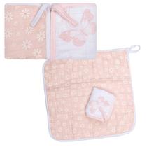 Paninho De Boca Soft Com Prendedor de Chupeta 02 Unidades 40 X 40cm - Papi Baby Cor:Margaridas