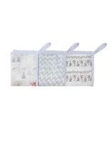 Paninho De Boca Soft Premium C/ Prendedor De Chupeta 32Cm X 32Cm - 3 Unidades