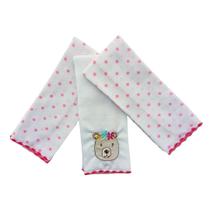 Paninho de Boca Toalha Pano Babete Babita Lenço Fraldinha Fralda Enxoval Higiene Menino Menina Macio Estampado Bordado Presente Kit 3 unidades