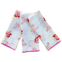 Paninho de Boca Toalha Pano Babete Babita Lenço Fraldinha Fralda Enxoval Maternidade Higiene Menino Menina Macio Chá Algodão Kit 3 unidades Presente