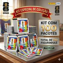 Panini Figurinhas Copa do Mundo FIFA 2026 Kit com 100 Envelopes 700 Figurinhas Oficial Lacrado