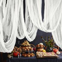 Pano assustador de Halloween RunNico 500 x 85cm - branco Pano assustador de Halloween RunNico 500 x 85cm - branco