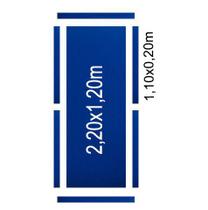 Pano Azul Royal Completo para Mesa de Bilhar de Até 2,30x1,30 para Pedra e Tabelas