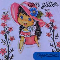 Pano Bainha Boneca Tina com Glitter para Fazer Saia de Crochê - 45x72cm - 100% Algodão Pano Bainha Boneca Tina com Glitter para Fazer Saia de Crochê - 45x72cm - 100% Algodão
