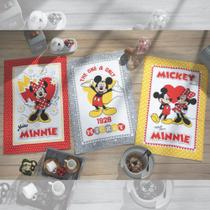 Pano Copa Felpudo Estampado Döhler - Mickey e Minnie 23