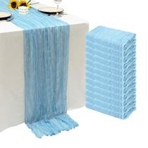 Pano de algodão azul para bebês Table Runner Seveups de 10 pés (pacote com 12) Pano de algodão azul para bebês Table Runner Seveups de 10 pés (pacote com 12)