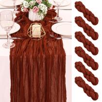 Pano de algodão de terracota HAISIWLKJ Table Runner 3m Boho Rustic