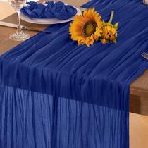Pano de algodão Table Runner DeZerlor Royal Blue 120 cm, pacote com 4