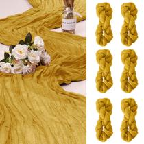 Pano de algodão Table Runner KEEPSHOWING de 3 m x 90 cm para festa de casamento