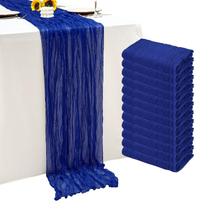 Pano de algodão Table Runner Seveups Royal Blue de 10 pés (pacote com 12) Pano de algodão Table Runner Seveups Royal Blue de 10 pés (pacote com 12)