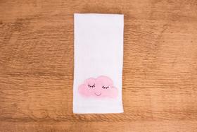 Pano de Boca Bebê Babita Para Menina Estampas Com Aplicações Fofas 100% Algodão 1 Peça - Bordados Casa Mamis