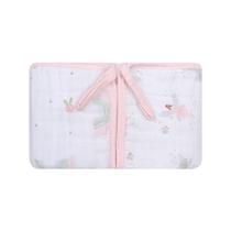 Pano De Boca Bebê Soft 40x40cm C/Prendedor De Chupeta Papi Arco de Flores