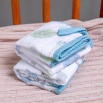 Pano De Boca Bebê Soft Menina Menino 40x40cm C/Prendedor de chupeta - Kit C/2 Unidades