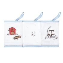 Pano De Boca Bordado C/Prendedor De Chupeta C/3 Un Papizinha