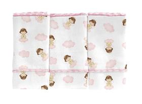 PANO DE BOCA BUBLIM BABY ESTAMPADO C/3 UNIDADES 34CM x 40CM PANO DE BOCA BUBLIM BABY ESTAMPADO C/3 UNIDADES 34CM x 40CM