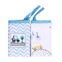 Pano De Boca Karinho Bordados C/2 Masculino Azul/Bibi 3827/1775