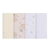 Pano De Boca Karinho C/4 Neutro Estampado Sortidos 4907/423