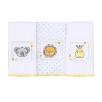 Pano de Boca Karinho Neutro Amiguinhos Amarelo 1531/1777