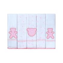 Pano De Boca Luxo Bublim Bordado 5 Panos De Boca