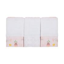 Pano De Boca Papi Composê C/3 Feminino/Tulipa 3506/1607