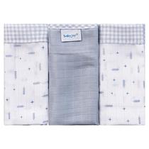 Pano de Boca para Bebê 03 Unidades Baby Joy Clássicos