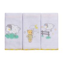 Pano de boca pinte e borde c/puff