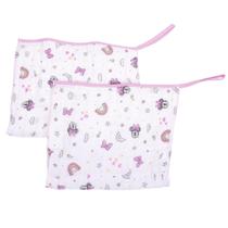 Pano de Boca Soft Disney Com Prendedor de Chupeta 2 Unidades Babete 100% algodão 20x40cm
