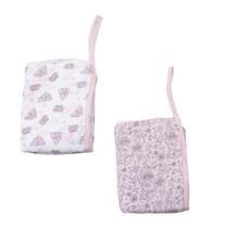 Pano de Boca Soft Rosa Menina 40X20cm - 2 peças