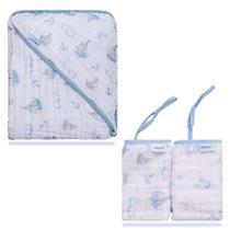 Pano de boca + Toalha de banho Bebe Soft Macia Menina Menino Pano de boca + Toalha de banho Bebe Soft Macia Menina Menino