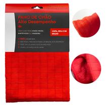 Pano de chao alto desempenho 70 x 50 vermelho - camesa