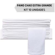 Pano De Chao Atacado Limpeza Saco Alvejado Grande Kit 10 Un. - Cialar