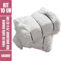 Pano De Chão Branco Alvejado 70 X 42 Cm - Neves - Grande - Tipo Saco Duplo Kit C/ 10 Unidades Pano De Chão Branco Alvejado 70 X 42 Cm - Neves - Grande - Tipo Saco Duplo Kit C/ 10 Unidades