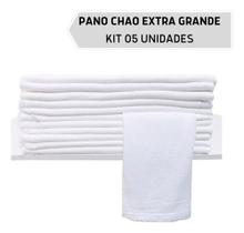 Pano De Chao Limpeza Saco Alvejado Extra Grande Kit 05 Un.