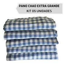 Pano De Chao Limpeza Saco Xadrez Extra Grande Kit 05 Un Pano De Chao Limpeza Saco Xadrez Extra Grande Kit 05 Un