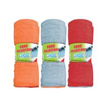 Pano de chão microfibra 48x58 celeste