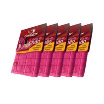 Pano de Chão Microfibra Grande 70x50cm Rosa Kit C/ 5 Panos Pano de Chão Microfibra Grande 70x50cm Rosa Kit C/ 5 Panos