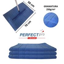 Pano de Chão Microfibra Limpeza Geral Grande 70x50 C/ 3 UN - Perfect Pro Condor
