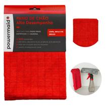 Pano de Chão Microfibra Super Absorvente Multiuso Limpeza Casa e Automotiva 70x50cm Não Solta Fiapos