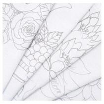 Pano de copa alvejado embainhado 74 x 48 cm riscado unidade Pano de copa alvejado embainhado 74 x 48 cm riscado unidade