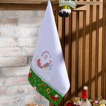Pano de Copa Bordado Felpudo Natalino Avulso - Tecido 100% Algodão Guardanapo Prato Decoração Natal Cozinha Sala Jantar Mesa Festas Fim de Ano Desenho - DOURADOS ENXOVAIS Pano de Copa Bordado Felpudo Natalino Avulso - Tecido 100% Algodão Guardanapo Prato Decoração Natal Cozinha Sala Jantar Mesa Festas Fim de Ano Desenho - DOURADOS ENXOVAIS
