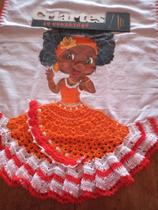 Pano de Copa Decorativo com Crochê