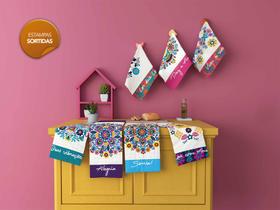 Pano de Copa Estampada Menu 7 Peças Lepper