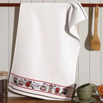 Pano de Copa Felpudo 1 peça Vida II Café